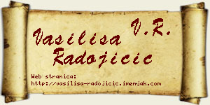 Vasilisa Radojičić vizit kartica